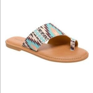 Like new Pierre Dumas Geometric Azul Sandal Sz 11